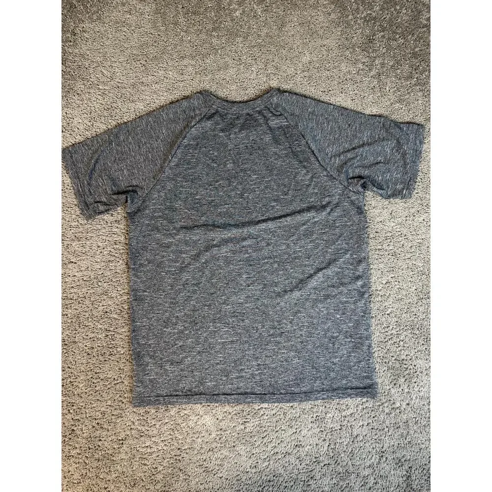 Nike Swim Shirt Mens L Gray Dri-FIT Rash Guard Crew Neck Short Sleeve Swimming